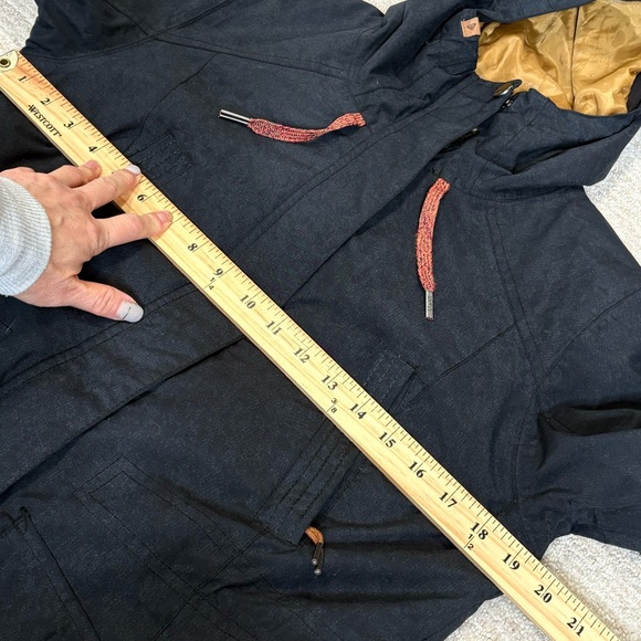 Roxy Womens Tribe DryFlight Jacket Size Small Black Hooded Insulated Ski Parka - Picture 13 of 16